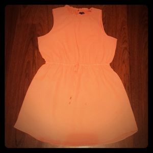 Coral mid dress